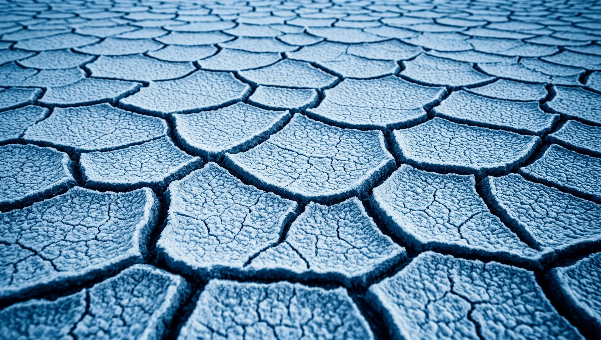 Natural emergent patterns in salt flats